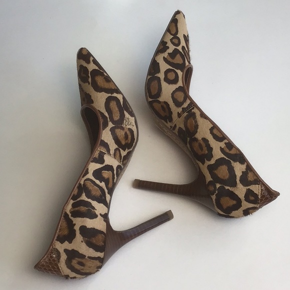 Sam Edelman Leopard Print High Heels - Picture 4 of 13